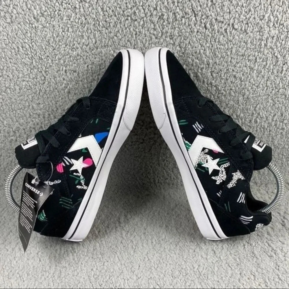 CONVERSE EL DISTRITO 2.0 OX Shoes Leather Unisex‎ Sneakers Women 8.5 Men 7 Black - Picture 8 of 13